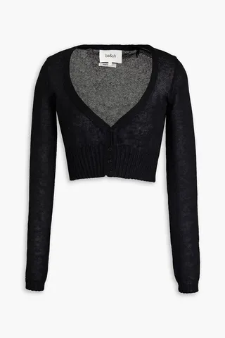Fauzia cropped knitted cardigan