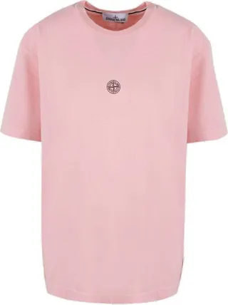 Stone Island Logo Printed Crewneck T-Shirt