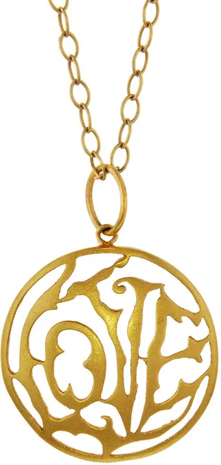 Large Love 22K Yellow Gold Charm