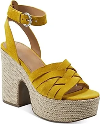 Marc Fisher Ltd. Women's Oaten Ankle Strap Espadrille Platform Wedge Sandals