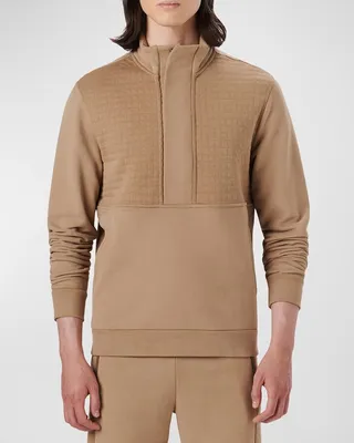 Men's Comfort Quarter-Zip Waffle Pullover
