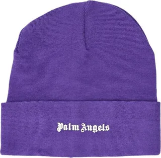 Palm Angels Logo-Printed Beanie