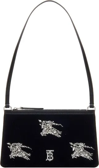 Burberry Equestrian Knight Embellished Shoulder Bag