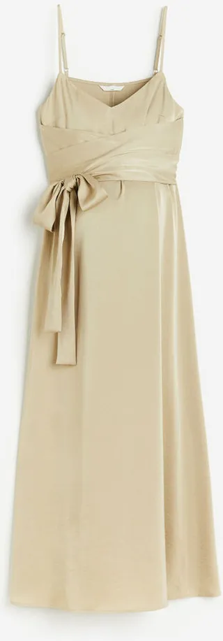 MAMA Long Satin Dress