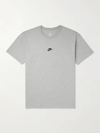 Premium Essentials Logo-Embroidered Cotton-Jersey T-Shirt