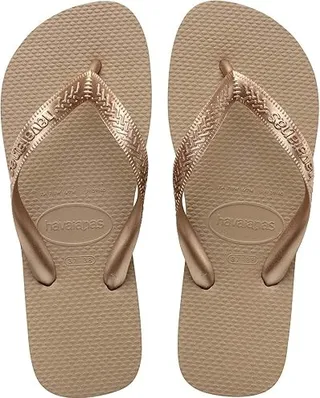 Havaianas Top Tiras Flip Flop Sandal (Rose Gold) Women's Sandals