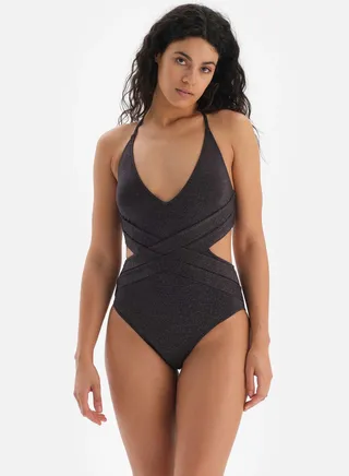 Cut Out Tie Detail Swimsuit