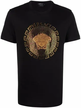 Medusa Head crystal-embellished T-shirt