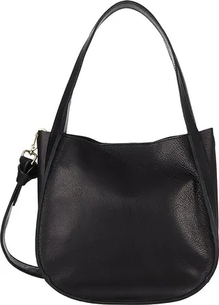 Madewell The Sydney Shoulder Bag (True Black) Shoulder Handbags