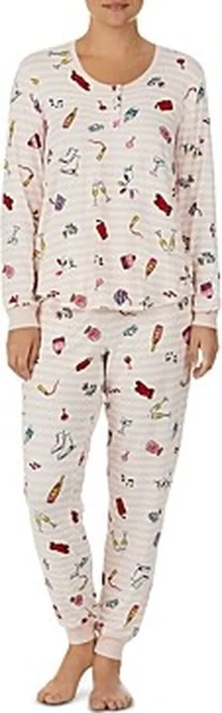 kate spade new york Long Sleeve Printed Pajama Set - 100% Exclusive