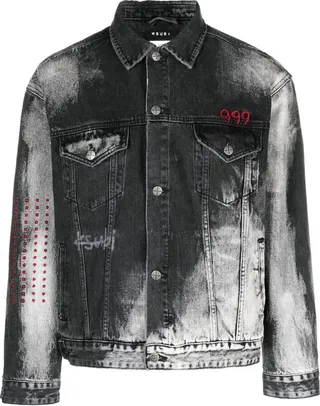 X Juice Wrld 999 Black Heavens Denim Jacket
