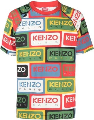 'Kenzo Labels' logo-print crew neck T-shirt