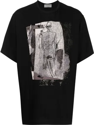 graphic-print short-sleeved T-shirt
