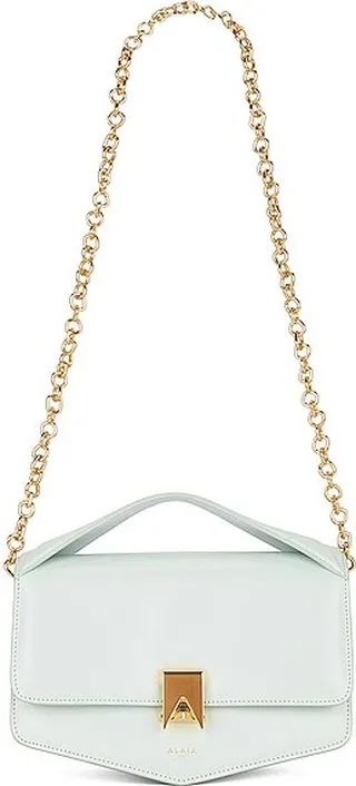 ALAÏA Le Papa Chain Bag in Baby Blue