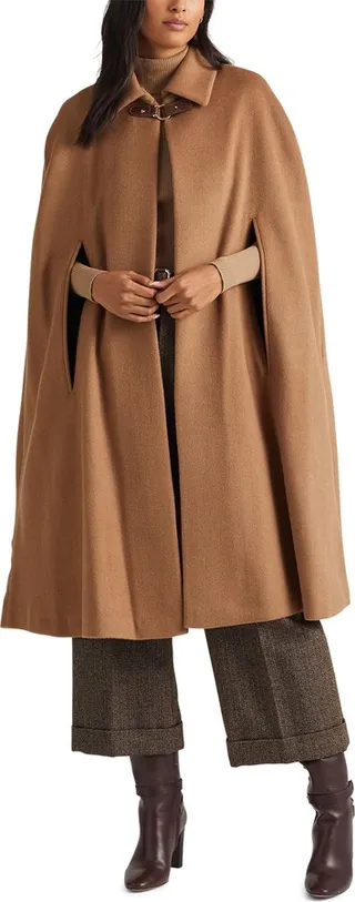 Wool Blend Cape