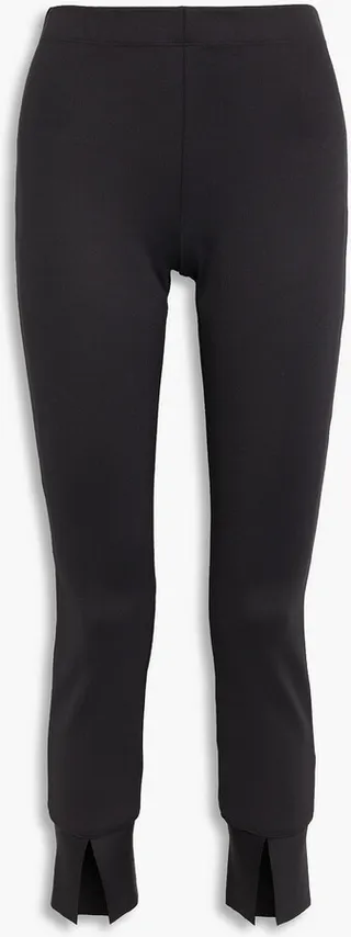 Cropped ponte slim-leg pants