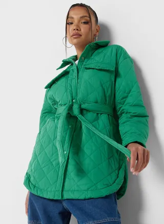 Belted Padded Coat