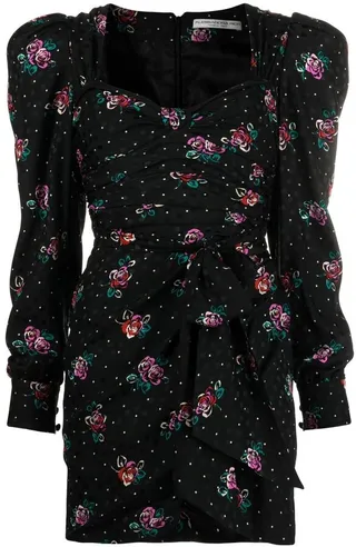 Floral-Print Minidress