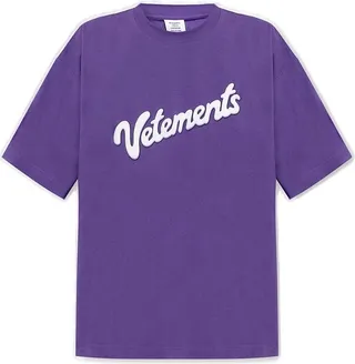 Vetements Logo Printed Crewneck T-Shirt