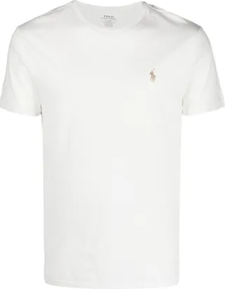 logo-embroidered cotton T-shirt
