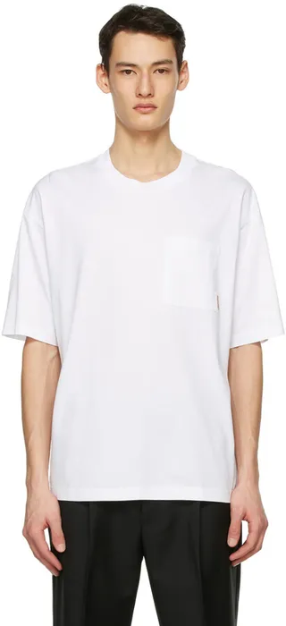 Acne Studios White Pocket T-Shirt