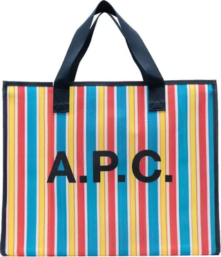Johanna striped tote bag