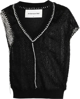 Asymmetric Knitted Vest