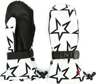 Star-Print Padded Mittens