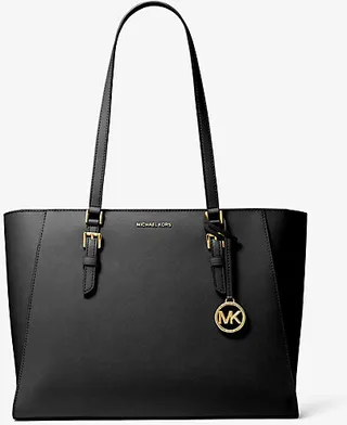Sally Large 2-In-1 Saffiano Leather and Logo Tote Bag