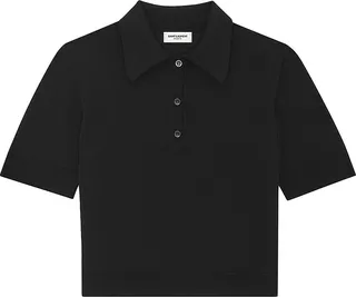 Cropped Polo In Wool