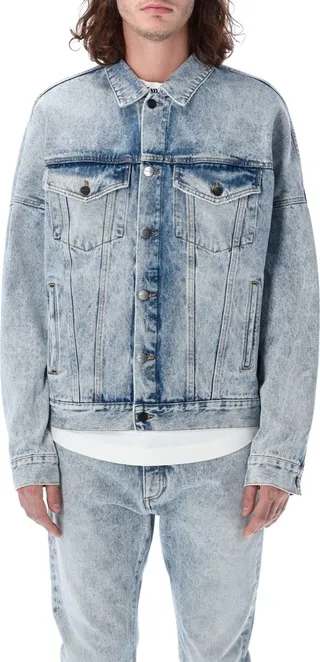 Back Logo Over Denim Jacket