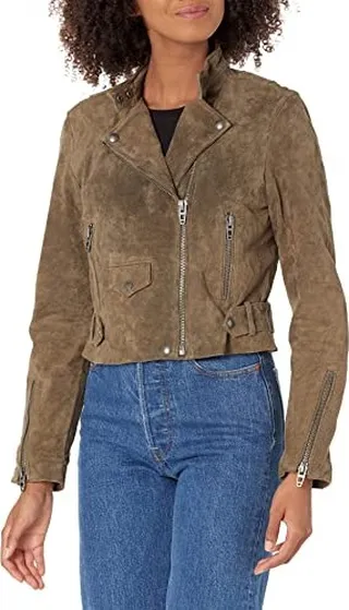 [BLANKNYC] Womens Belted Moto Jacket