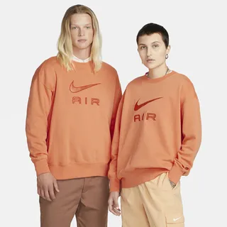 Nike Women's Air Fleece Crew Sweatshirt in Orange
