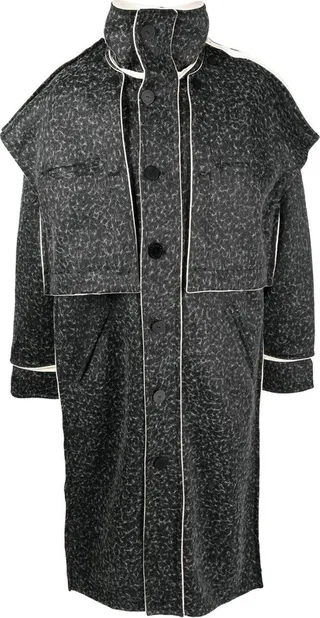 Panelled-Design Trench Coat