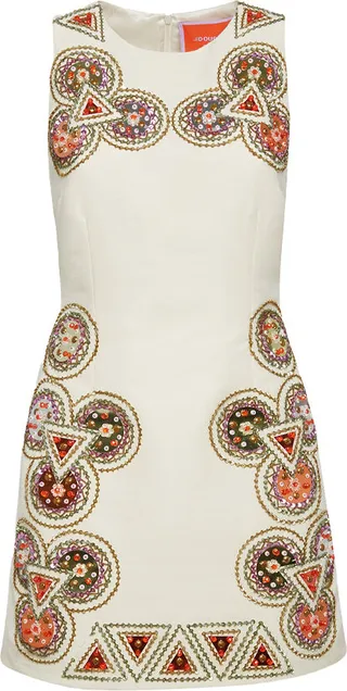 TGIF Embroidered Mini Dress
