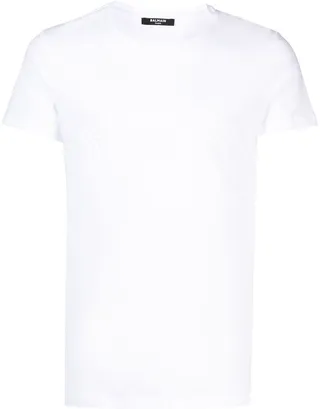 logo-embossed T-shirt