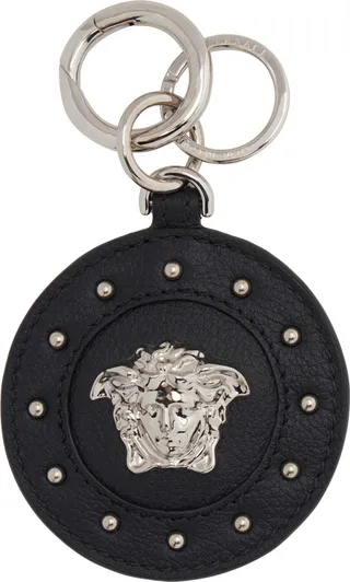 Versace Black Repeat Keychain