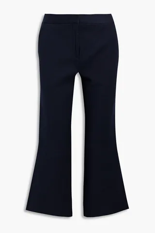 Vercano cotton-blend drill kick-flare pants