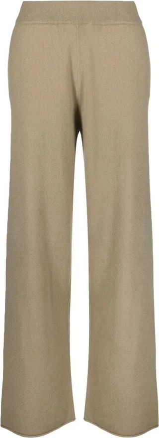 Straight-Leg Knitted Trousers