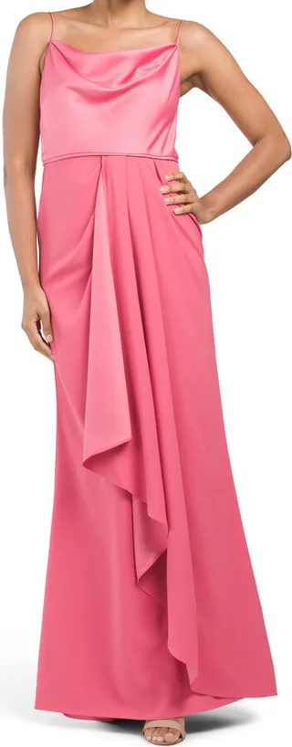 Ruffle Front Gown