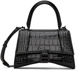 Balenciaga Black Hourglass Small Shoulder Bag