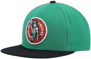 Men's Mitchell & Ness Kelly Green and Black Boston Celtics Hardwood Classics Team Two-Tone 2.0 Snapback Hat