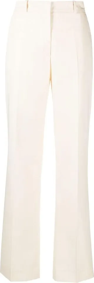 High-Waist Straight-Leg Trousers