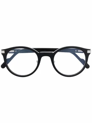 Round-Frame Clear-Lens Glasses