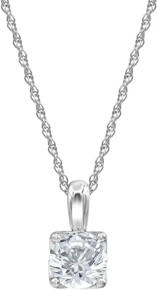 Badgley Mischka 14K White Gold Lab Grown Diamond Necklace - 1.50 ctw