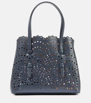 Le Mina 25 Medium Vienne Wave leather tote bag