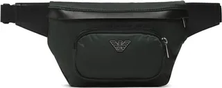 Emporio Armani Green Nylon Belt Bag