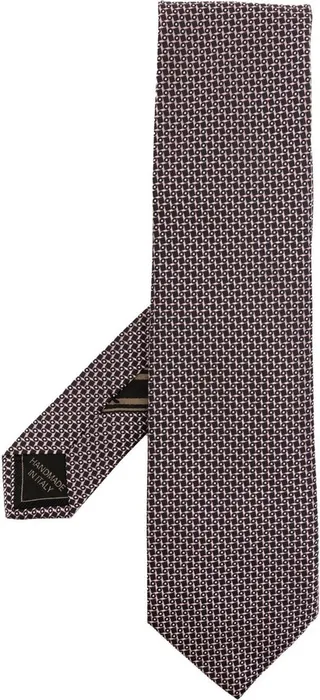 Regimental Stripe Dot-Print Tie