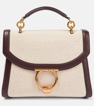 Gancini canvas tote bag