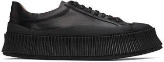 Jil Sander Black Platform Sneakers
